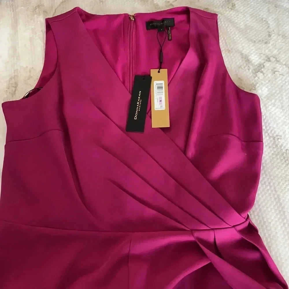 Donna Karan Drape Front Jumpsuit - Picture 4 of 7